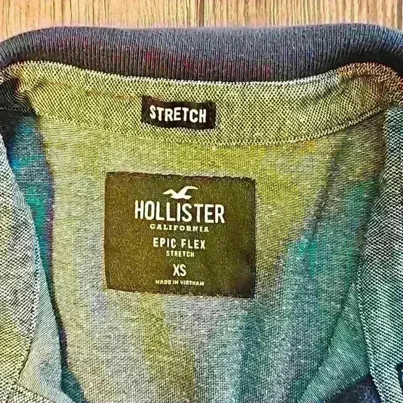 Mens Hollister Epic Flex Stretch Fit Polo XS - Picture 2 of 4